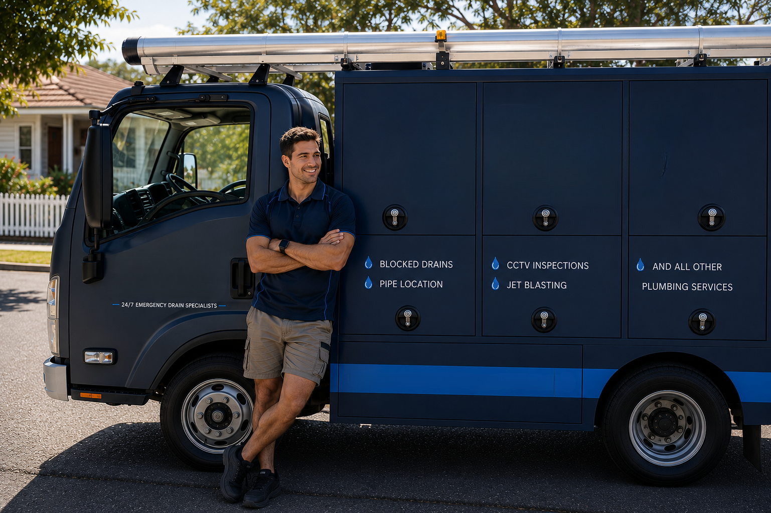 Plumber with Darling Point Blocked Drains van